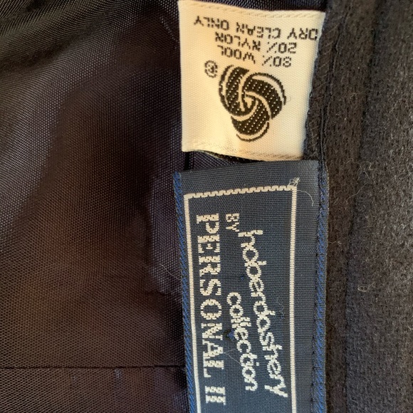 Haberdashery Collection navy wool skirt - Picture 14 of 14